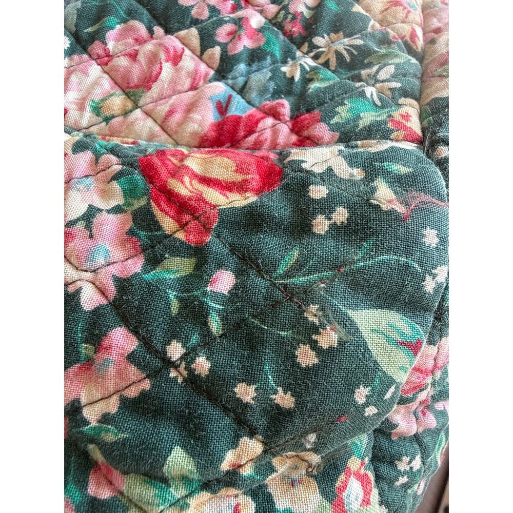 Vera Bradley Sling Bag in Springtime Green Floral Large Retired Vintage - Picture 6 of 9